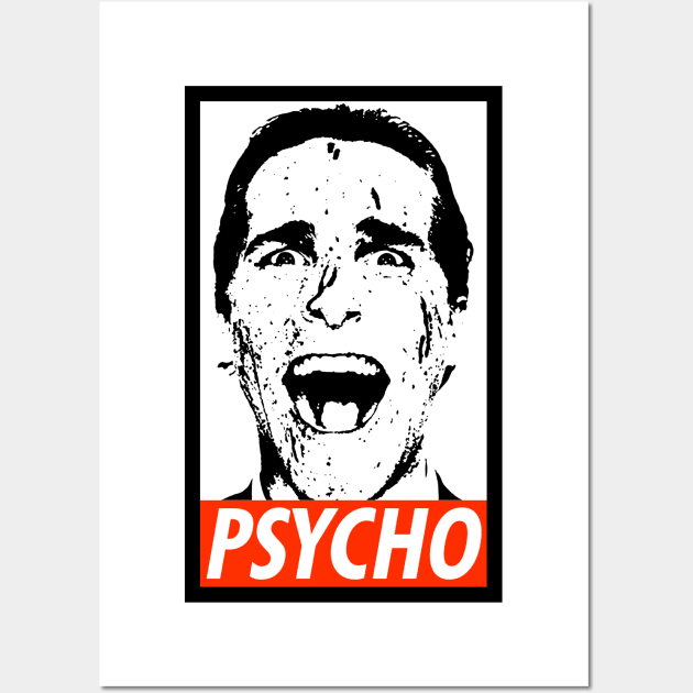 American Psycho Obey Wall Art by scribblejuice